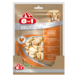 8in1 delights xs-косточки с куриным мясом для мелких собак, 21 шт х7,5 см